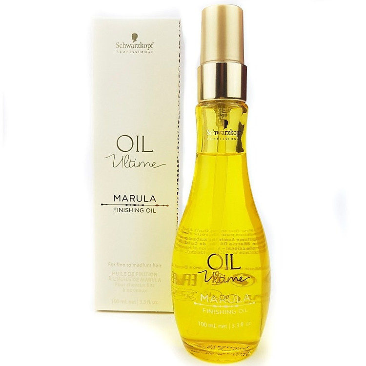 Tinh dầu dưỡng tóc sợi mảnh đến trung bình Schwarzkopf OIL Ultime Marula Finishing Oil 100ml (màu vàng nhạt)