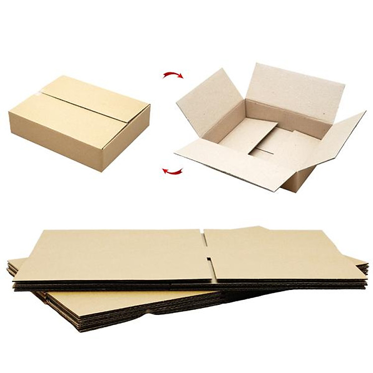 Bộ Thùng Carton Đóng Hàng 25 x 20 x 6 cm (5 chiếc)
