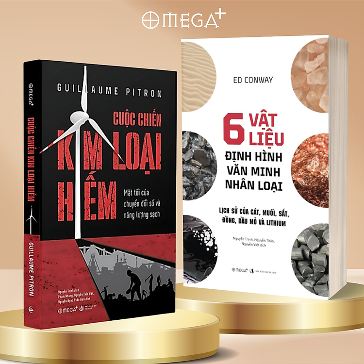 Combo Cuộc Chiến Kim Loại Hiếm - Mặt Tối Của Chuyển Đổi Số Và Năng Lượng Sạch + 6 Vật Liệu Định Hình Văn Minh Nhân Loại - Lịch Sử Của Cát, Muối, Sắt, Đồng, Dầu Mỏ và Lithium