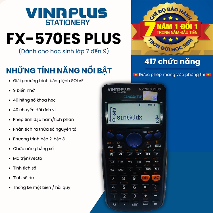 Máy Tính Học Sinh FX-570ES PLUS