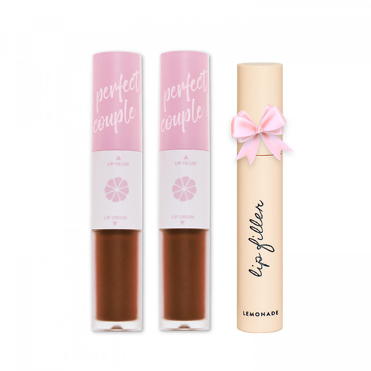 Combo 2 son LEMONADE Perfect Couple 8g Tặng 1 Lip Filler 4.5g