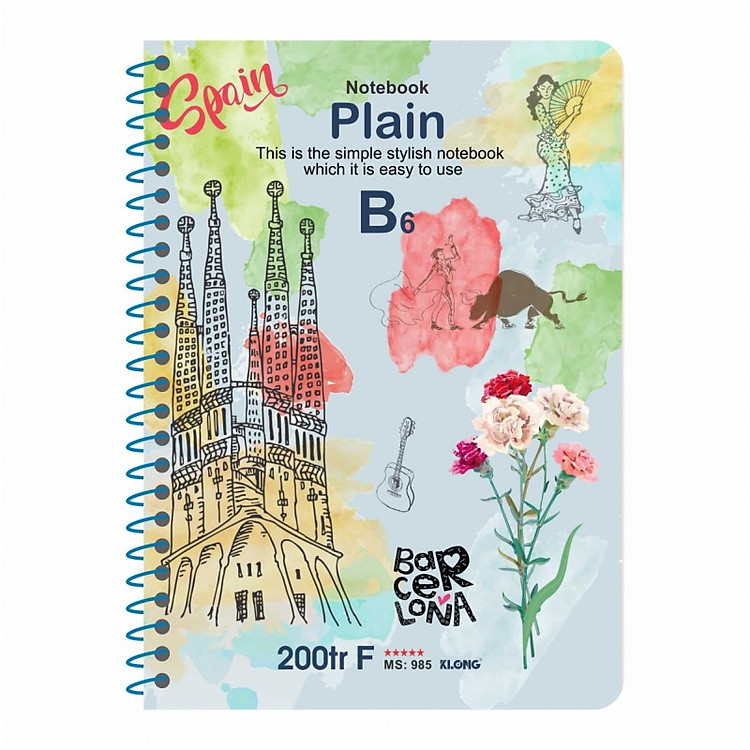 Sổ Lò Xo KLONG B6 Plain (70/76 trang) - Ảnh 4