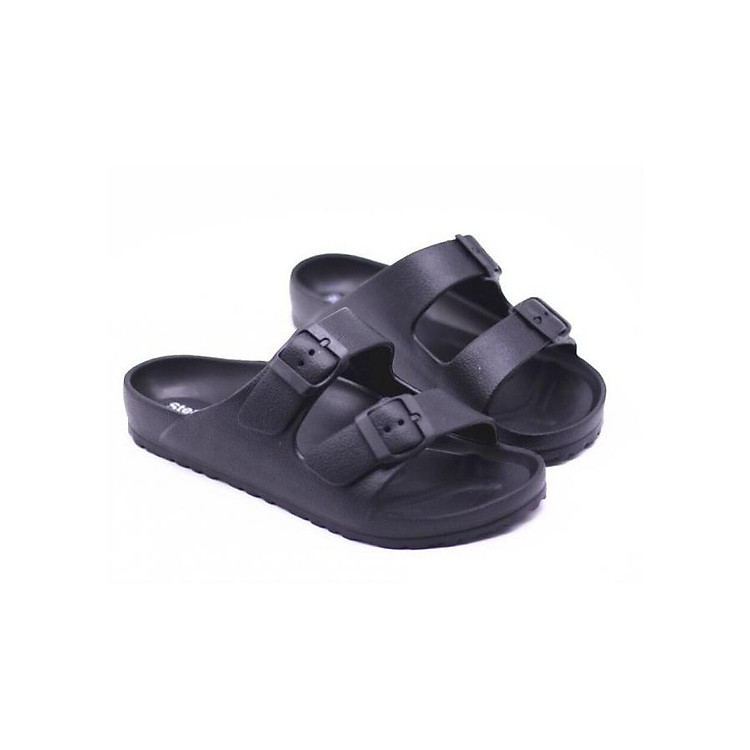 Dép nhựa nam nữ 2 quai ngang 2 khóa SM046