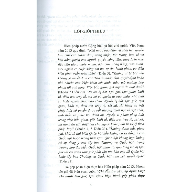 Chỉ Dẫn Tra Cứu, Áp Dụng Luật Thi Hành Tạm Giữ, Tạm Giam Hiện Hành - Ảnh 3