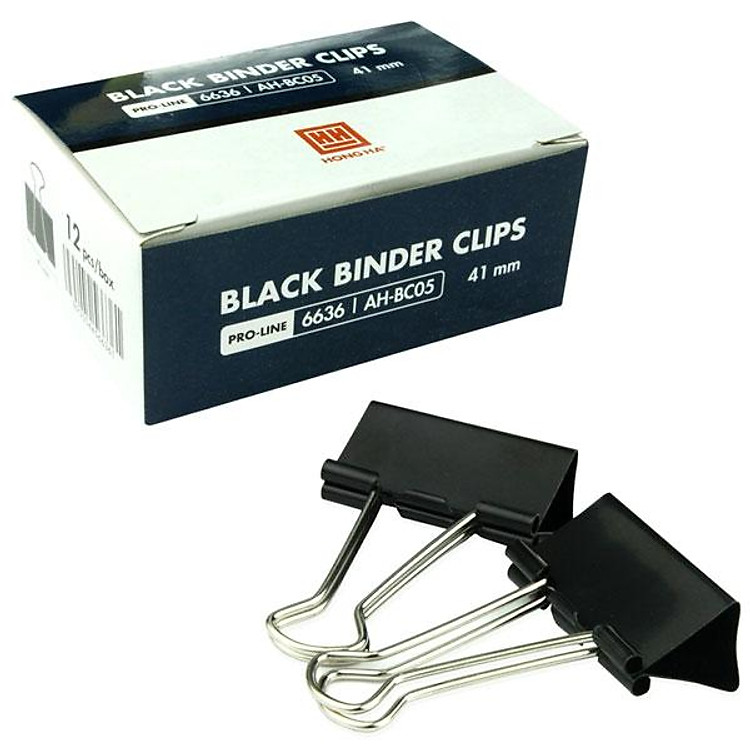 Kẹp Bướm 41mm Hồng Hà (12 chiếc)