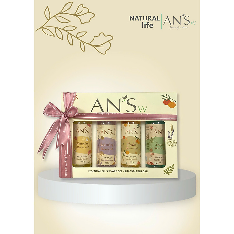 Hộp quà tặng gel tắm AN'Sw (4 sản phẩm) - Ảnh 3