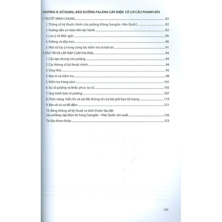Sử Dụng, Bảo Dưỡng Và Tháo Lắp Palăng Cáp Điện - Ảnh 5