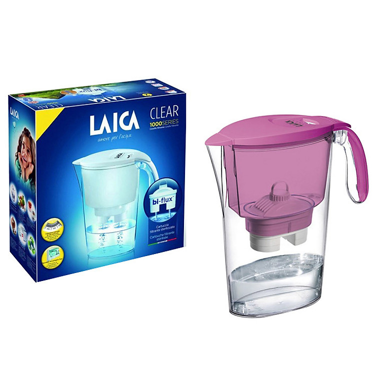 Combo Bình lọc nước LAICA J11A Tím và 02 Lõi lọc nước (MADE IN ITALY)