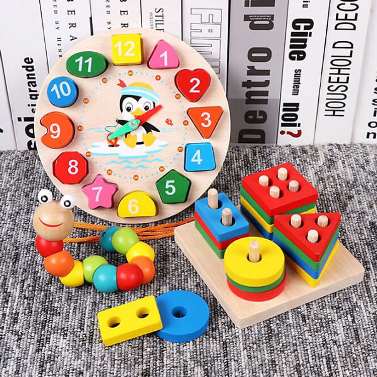 Combo 6 Món Đồ Chơi Gỗ Học Tập Chính hãng Ưu đãi - Hình ảnh 4