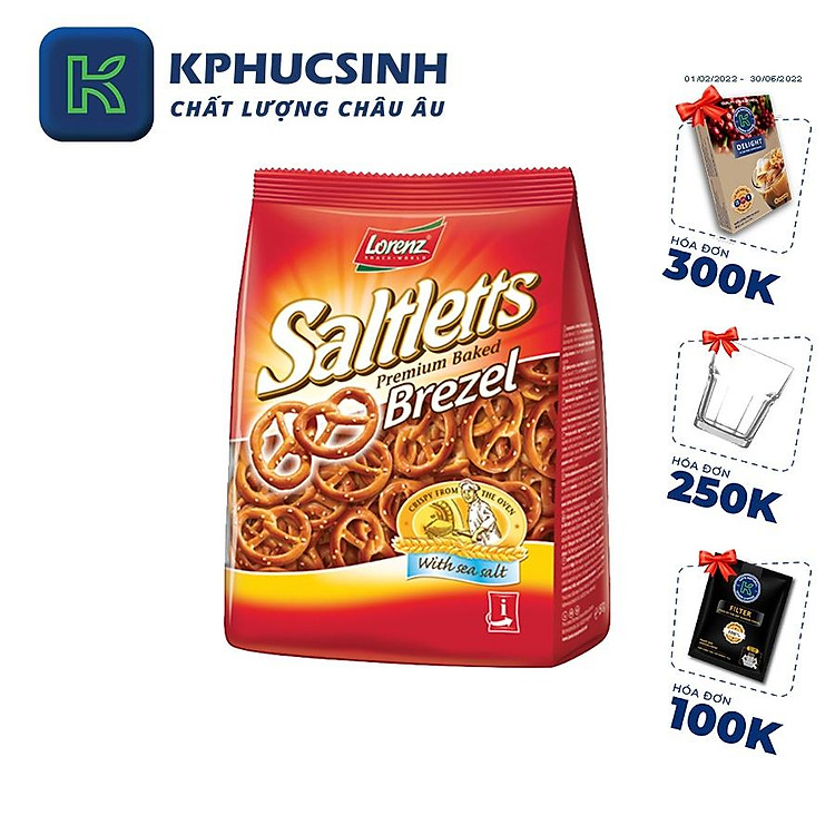 Bánh xoắn Brezel hiệu Lorenz 150g