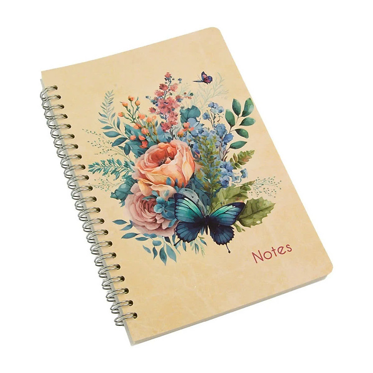 Sổ lò xo A5 (150 trang) – Hoa Vintage 01