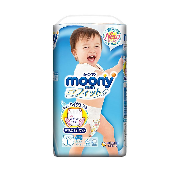 Tã/Bỉm Moony Cao Cấp Size L 44 miếng Ưu đãi - Hình ảnh 4