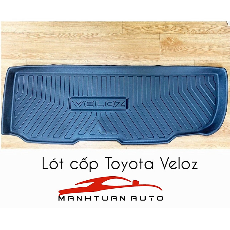 Lót cốp sau xe Toyota Veloz 2022 2023 chất liệu nhựa dẻo TPO cao cấp, không mùi, không thấm nước