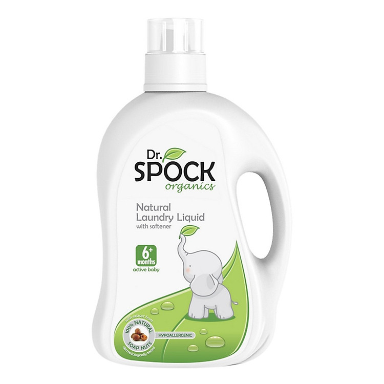 Nước Giặt Xả Hữu Cơ Dr. Spock Organics Dành Cho Bé Từ 6 Tháng (2L)