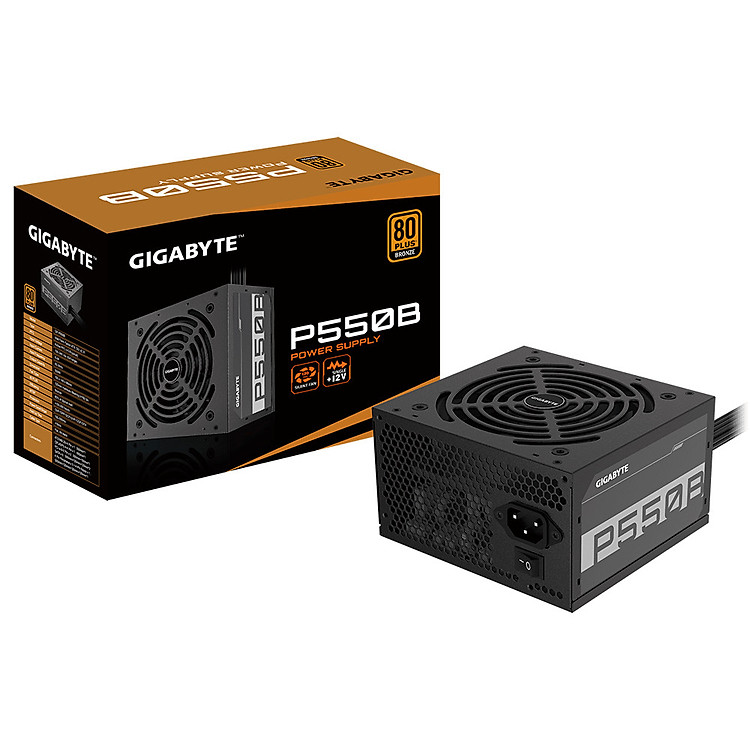 Bộ nguồn máy tính Gigabyte GP-P550B 550W 80 PLUS Bronze - Hàng Chính Hãng