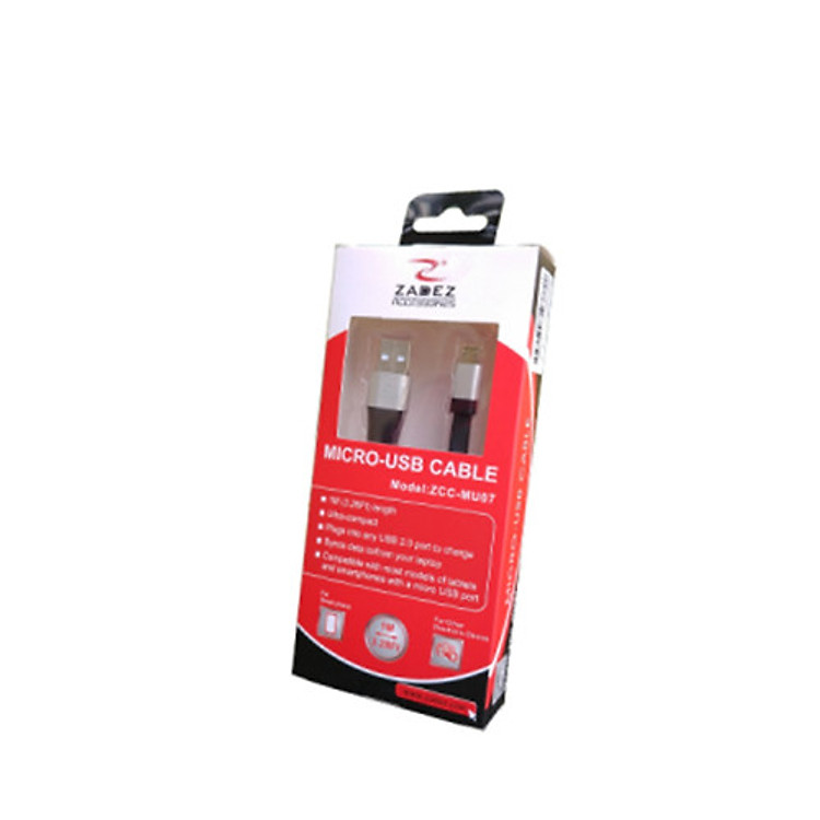 Dây sạc Micro-USB Zadez ZCC - MU07 - Hàng Chính Hãng