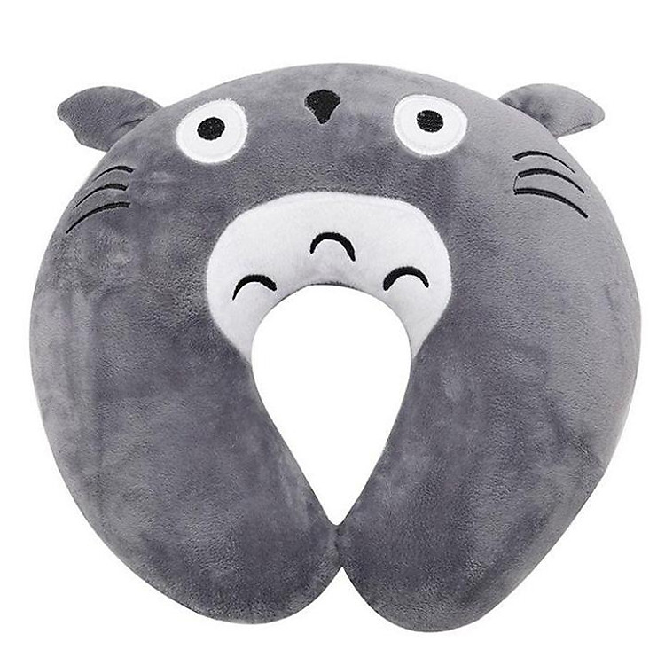 Gối Chữ U,Gối Kê Cổ Văn Phòng,Du Lịch Totoro-Xám