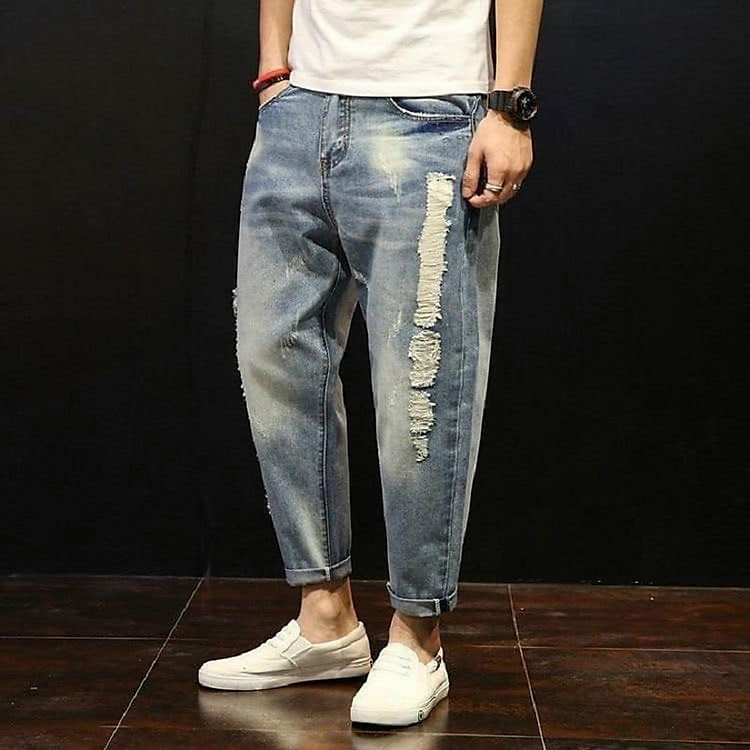 QUẦN BAGGY JEAN NAM - D02