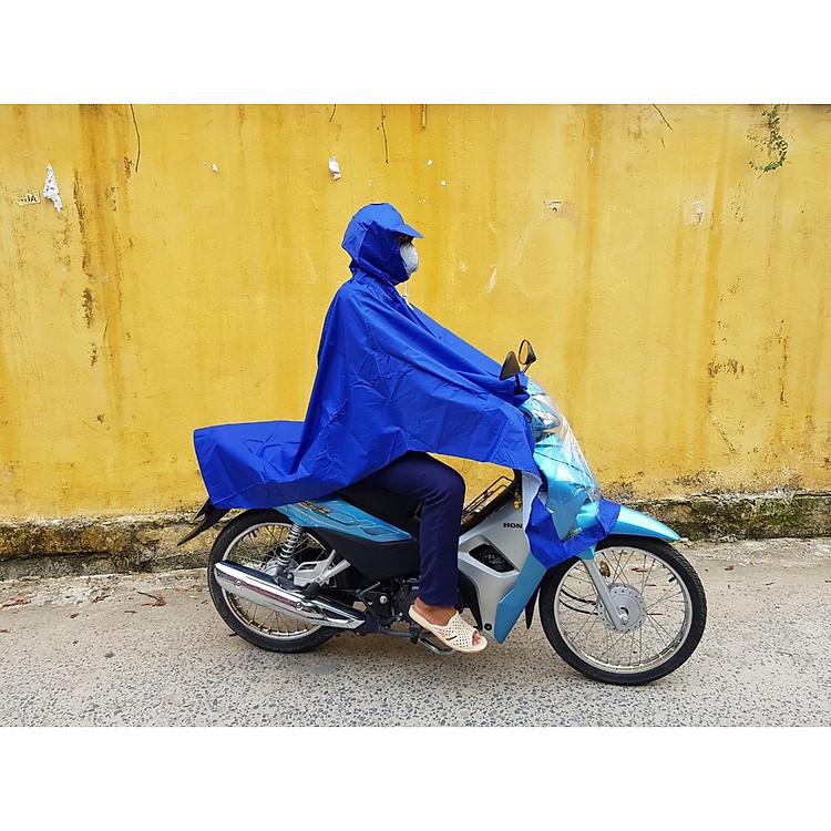 Áo Mưa Cánh Dơi Có Kiếng Rộng Thoải Mái – Vải Dù Cao Cấp, Unisex Nam Nữ, Túi Đựng Gọn Nhẹ