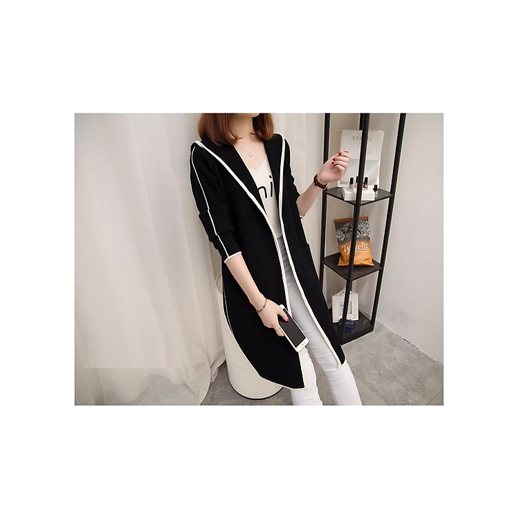 Áo Khoác Nỉ Cardigan Nữ Mỏng Có Mũ KN94 KN95