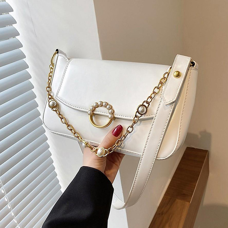 Túi Xách Nữ Đeo Chéo C.N.K Quai Xích Ngọc Sang Chảnh Hàng Mẫu Mới Xinh