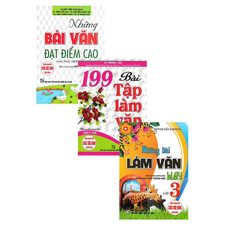 Combo Những Bài Làm Văn Hay Lớp 3 (Dùng Chung Cho Các Bộ SGK Hiện Hành) (Bộ 3 Cuốn) - HA