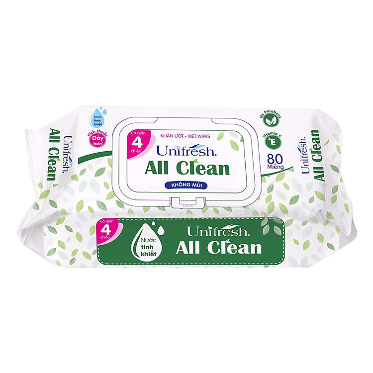 Khăn Ướt Unifresh All Clean 80M (80 Miếng)
