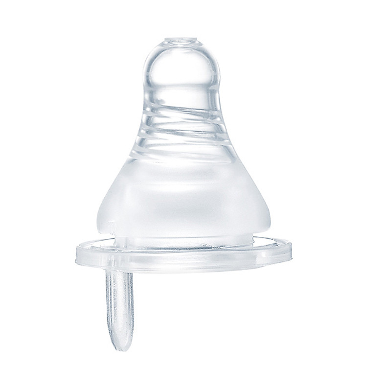 Núm Ty Silicone Bình Cổ Chuẩn Simba Dòng Chảy Tròn- Size S