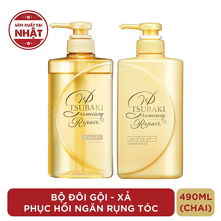 Bộ Đôi TSUBAKI Phục Hồi Ngăn Rụng Tóc (490ml/chai)