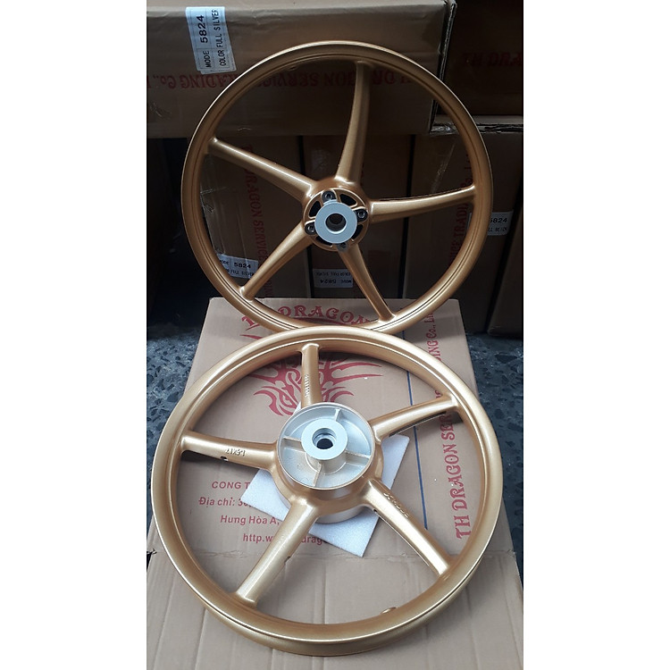 cặp bánh mâm cho xe sirius wave tặng bao tay