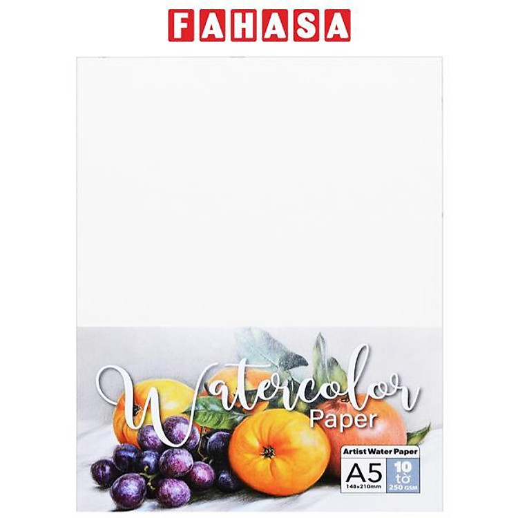 Giấy Vẽ Mỹ Thuật A5 Artist Water Paper 250gsm (10 tờ)