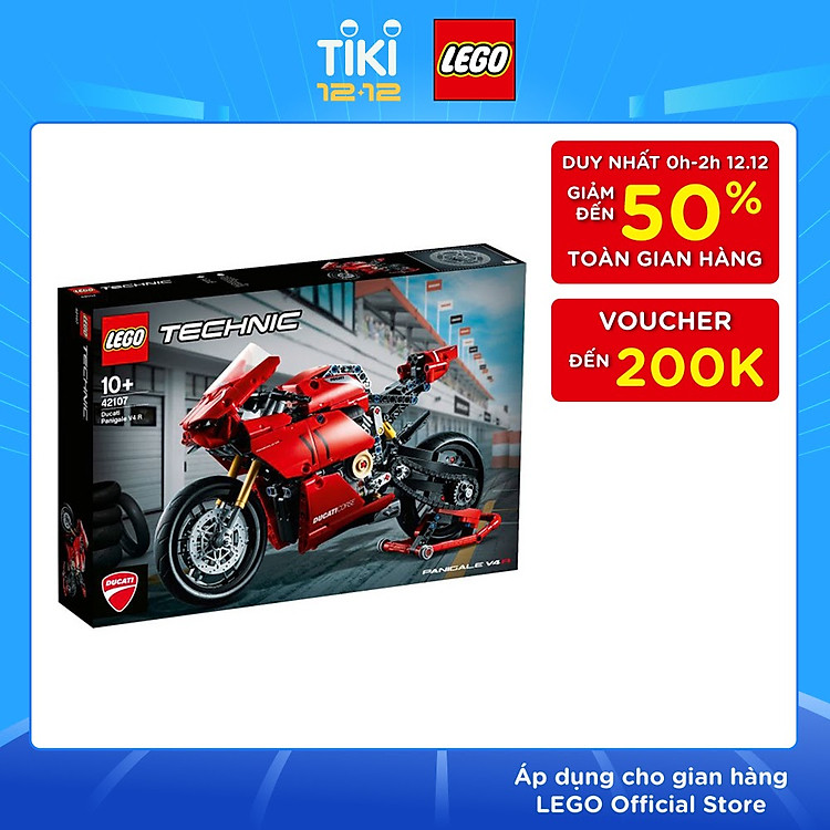 Tìm mua tại Avakids: LEGO TECHNIC Siêu mô tô Ducati Panigale V4 R - Ngập tràn khuyến mãi