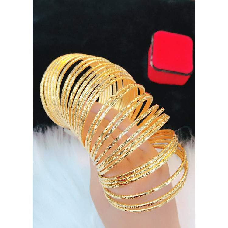 Vòng ximen khóa gài bộ 7 chiếc mạ vàng 18k mã 8055