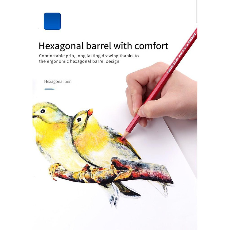 Bộ Bút Chì Hộp Sắt 72 Màu - Ảnh 3