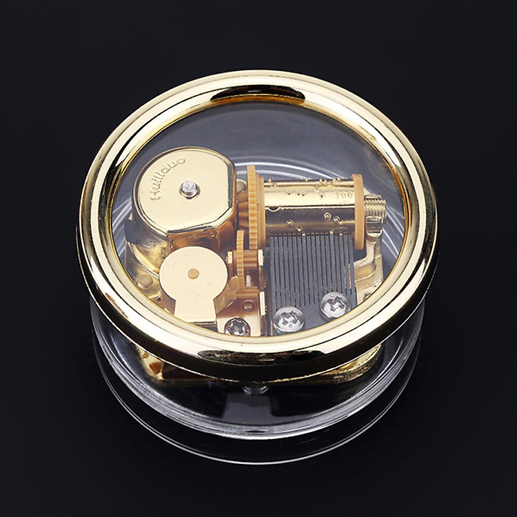 Hộp nhạc trong suốt V.2 - Bộ Máy Màu Vàng