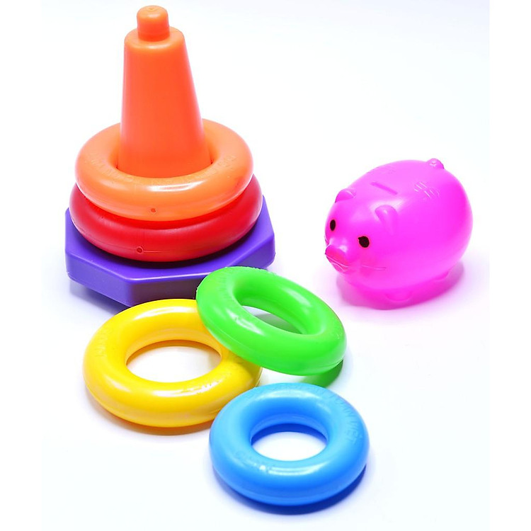 Đồ chơi xếp vòng tháp 15 chi tiết Chính hãng Giá rẻ - Hình ảnh 2
