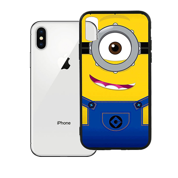 Ốp lưng viền TPU cao cấp dành cho iPhone X - Minion 01