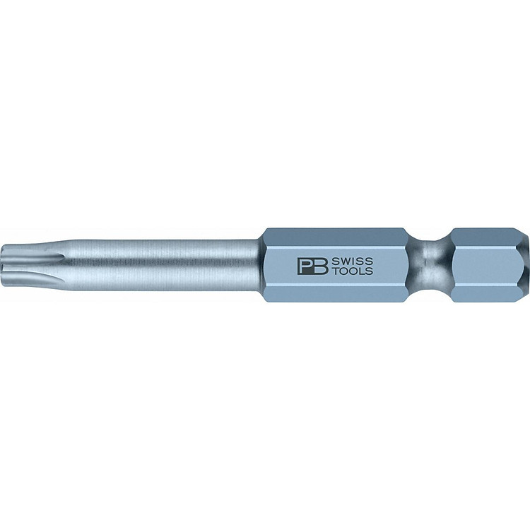 Đầu Bits Hoa Thị Torx T25 Dài 50mm Pb Swiss Tools Pb E6,400/25-50 - Hàng Chính Hãng 100% từ Thụy Sĩ