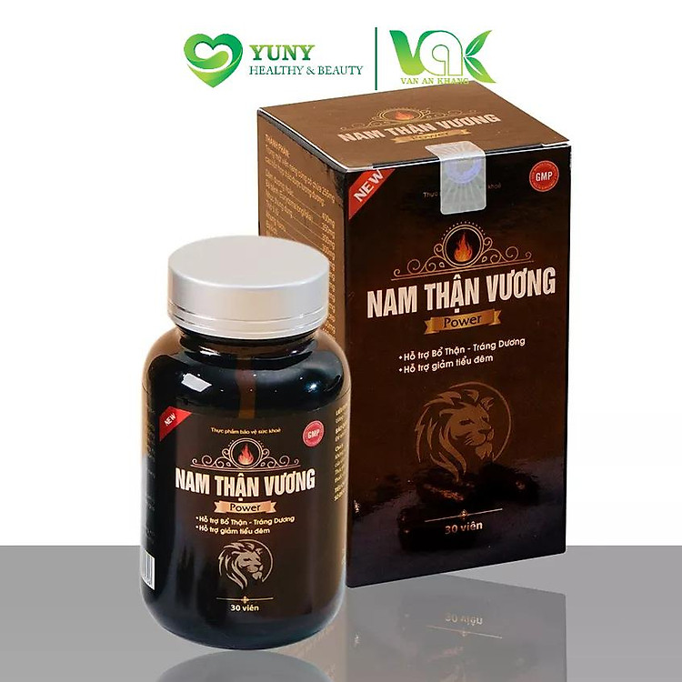 Tăng Cường Sinh Lý Nam Giới Nam Thận Vương Power VAK Giảm Xuất Tinh Sớm Bổ Thận Tráng Dương, Hộp 30 Viên