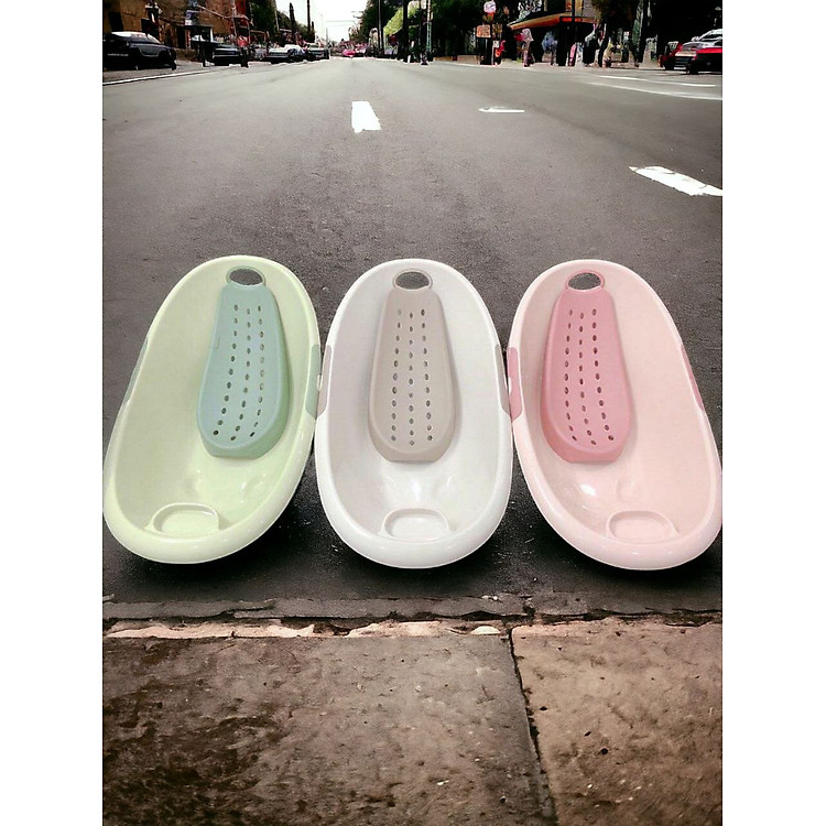 Chậu Tắm Nhật Đa Năng Kèm Võng Bé Chính hãng Ưu đãi - Hình ảnh 4