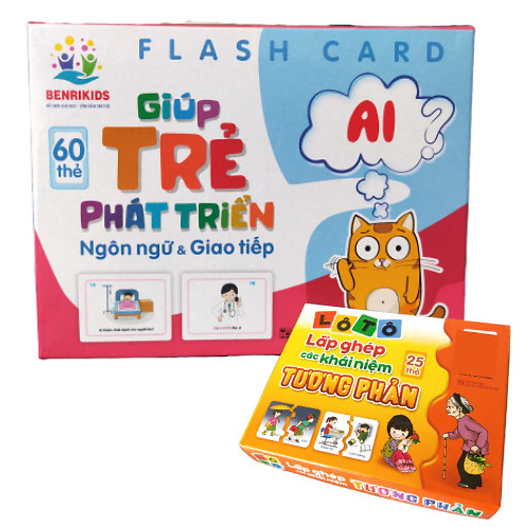 Bộ Thẻ Học Flashcard Giải Đáp Các Câu Hỏi Của Bé Tặng Kèm Bộ Thẻ Các Khái Niệm Tương Phản