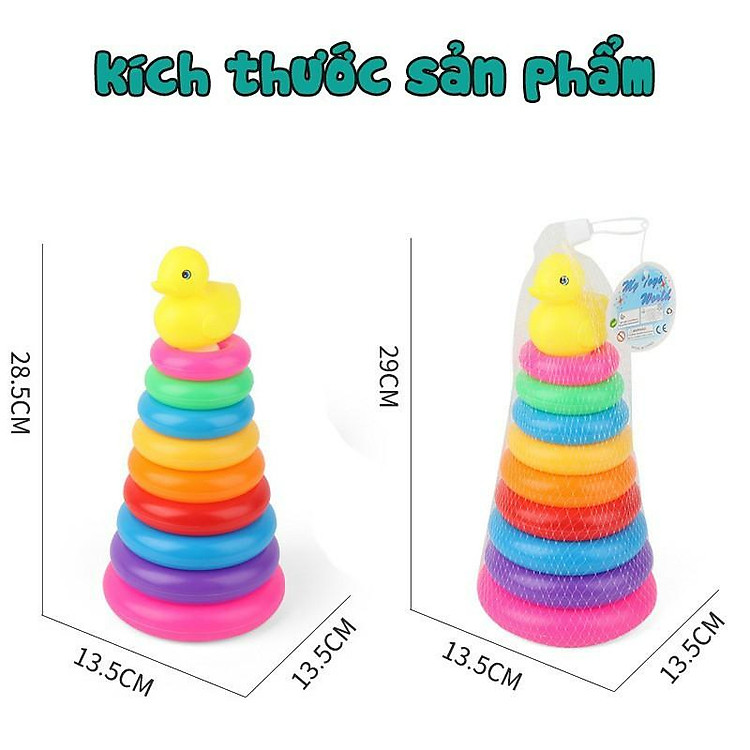 Đồ chơi tháp xếp chồng cho bé Chính hãng Tiết kiệm - Hình ảnh 5