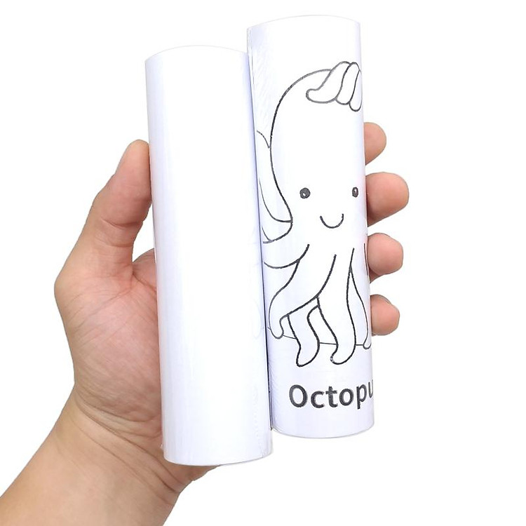 Hộp 12 Màu Sáp Peanut và Tranh Tô Màu Dán Tường - Ảnh 6