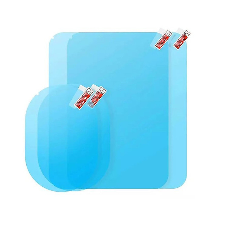 Bộ 4 Miếng Dán Gương Kính Bên Ô Tô Chống Nước Chống Lóa Gồm 2 Miếng Elip 150x100mm Và 2 Miếng Chữ Nhật 200x160mm