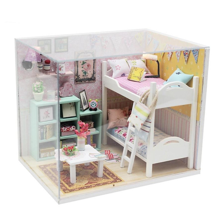 Mô hình nhà búp bê gỗ Cute Room - Phòng ngủ xinh xinh của Cheryl