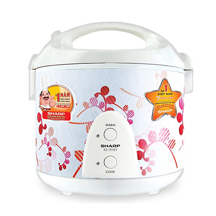 Nồi Cơm Điện Sharp KS-N191EV LR - 1.8 Lít - Hàng chính hãng