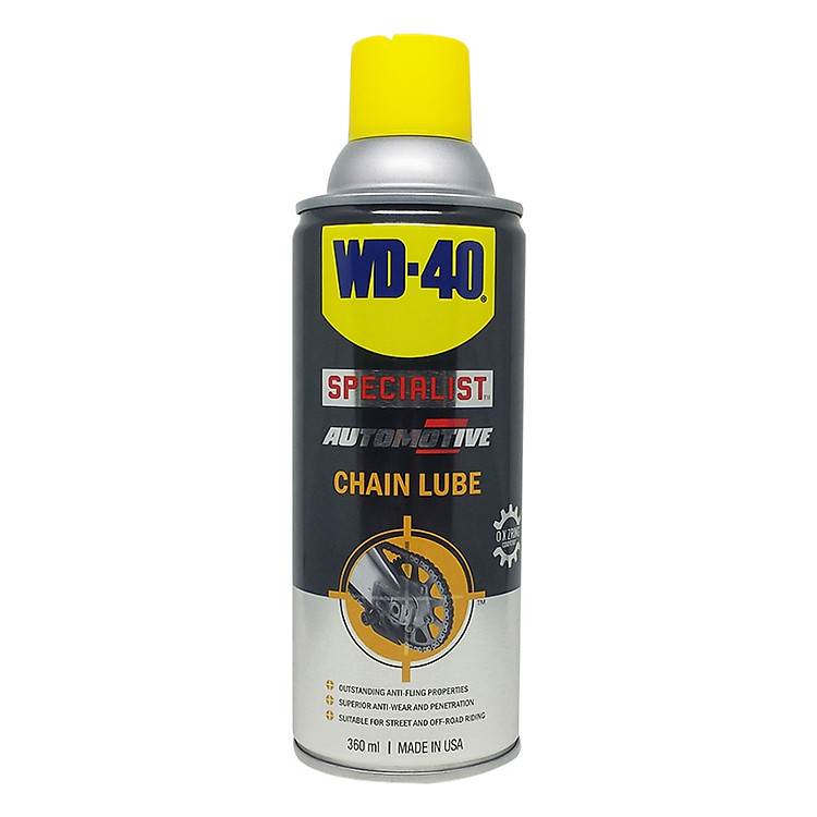 Chai Xịt Dầu Sên - Xích WD-40 Specialist Chain Lube (360ml)