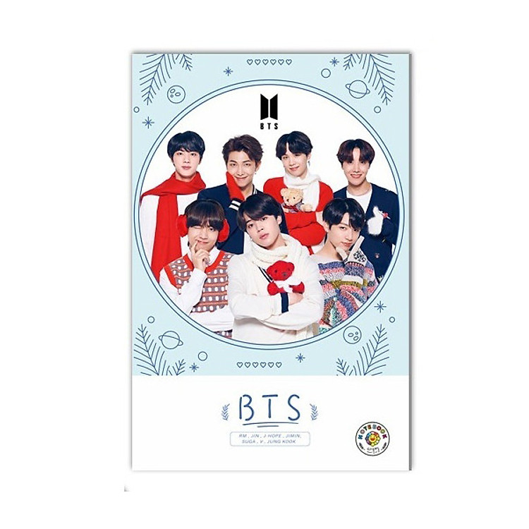 Tập vở học sinh BTS "Noel 2018"
