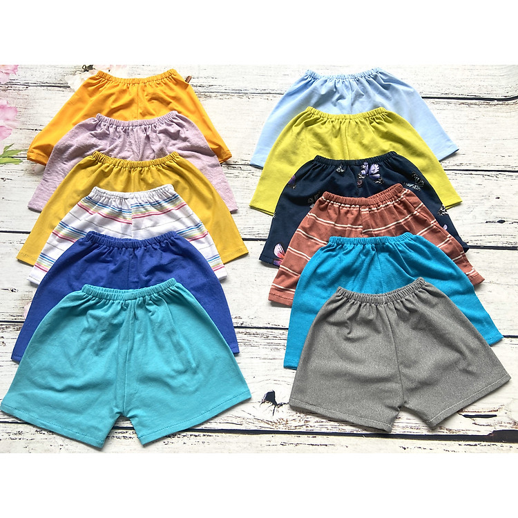 Combo 12 quần trẻ sơ sinh và trẻ nhỏ - Giao màu ngẫu nhiên (3-16Kg)