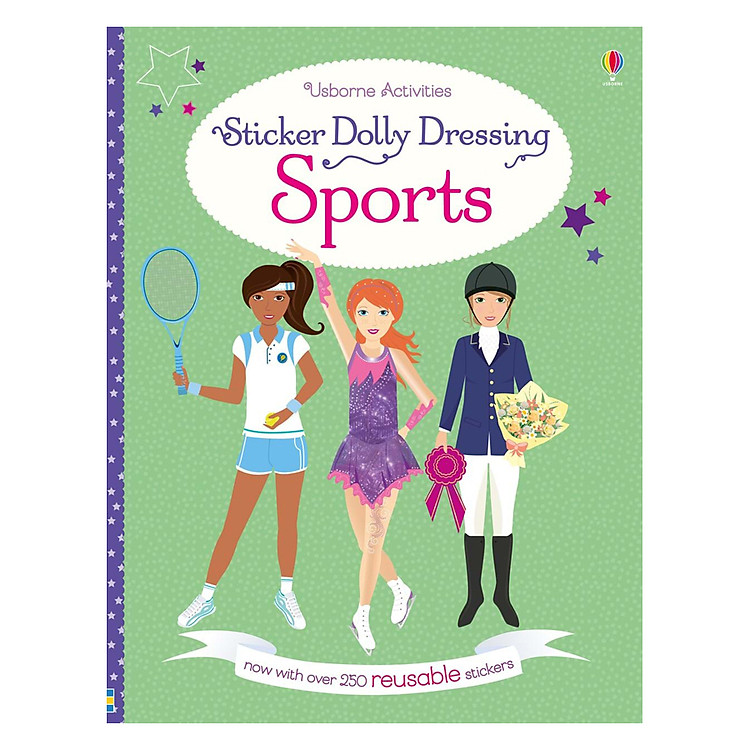 Sách Usborne Sticker Dolly Dressing: Sports
